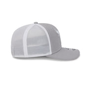 New Era 9SEVENTY Chicago Bulls Contrast Grey White Stretch Snapback Trucker Cap