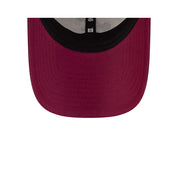 New Era 9FORTY Script Linen Stone Maroon Adjustable Cap