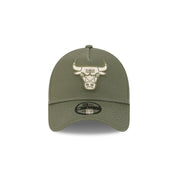 New Era 9FORTY A-Frame Chicago Bulls Earth Tone Chainstitch New Olive Snapback Cap