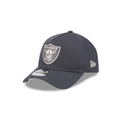 New Era 9FORTY A-Frame Las Vegas Raiders Earth Tonal Chainstitch Graphite Snapback Cap
