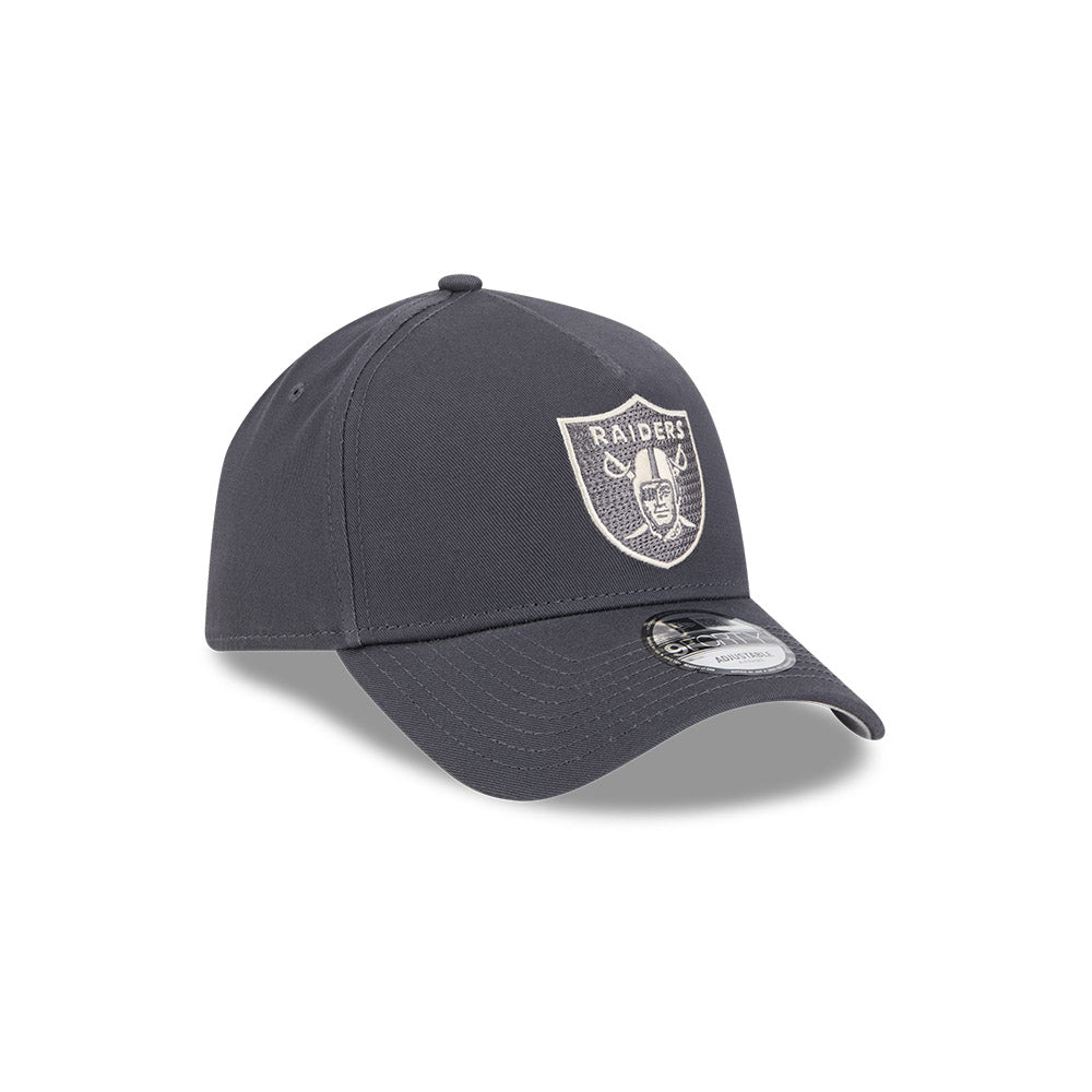 New Era 9FORTY A-Frame Las Vegas Raiders Earth Tonal Chainstitch Graphite Snapback Cap