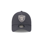 New Era 9FORTY A-Frame Las Vegas Raiders Earth Tonal Chainstitch Graphite Snapback Cap