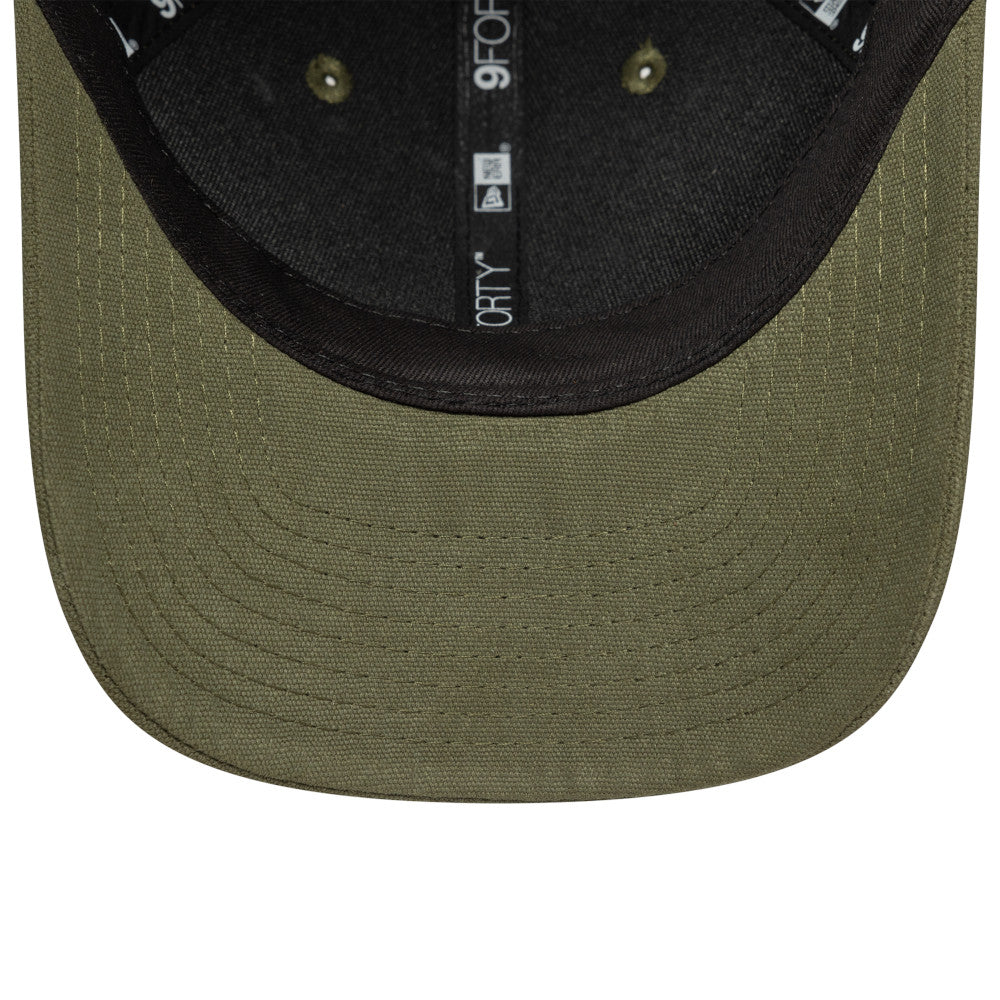 New Era 9FORTY Script Patch New Olive M-Crown Adjustable Cap