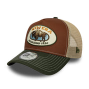 New Era 9FORTY E-Frame Animal Patch Deep Auburn Snapback Cap