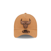 New Era 9FORTY A-Frame Chicago Bulls Washed Canvas Bronze Adjustable Cap