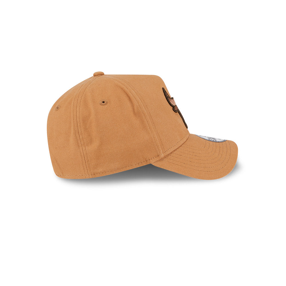 New Era 9FORTY A-Frame Chicago Bulls Washed Canvas Bronze Adjustable Cap