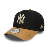 New Era 9FORTY E-Frame New York Yankees Suede Visor Black Snapback Cap