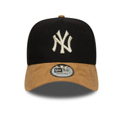 New Era 9FORTY E-Frame New York Yankees Suede Visor Black Snapback Cap