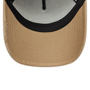 New Era 9FORTY E-Frame Oval Canvas Distress Camel Trucker Cap