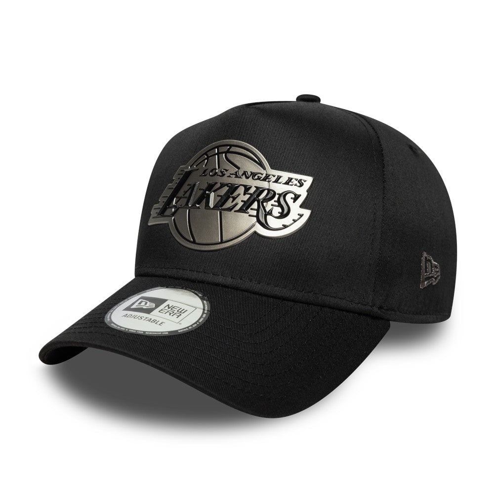 New Era 9FORTY E-Frame Los Angeles Lakers Metallic Black Adjustable Cap