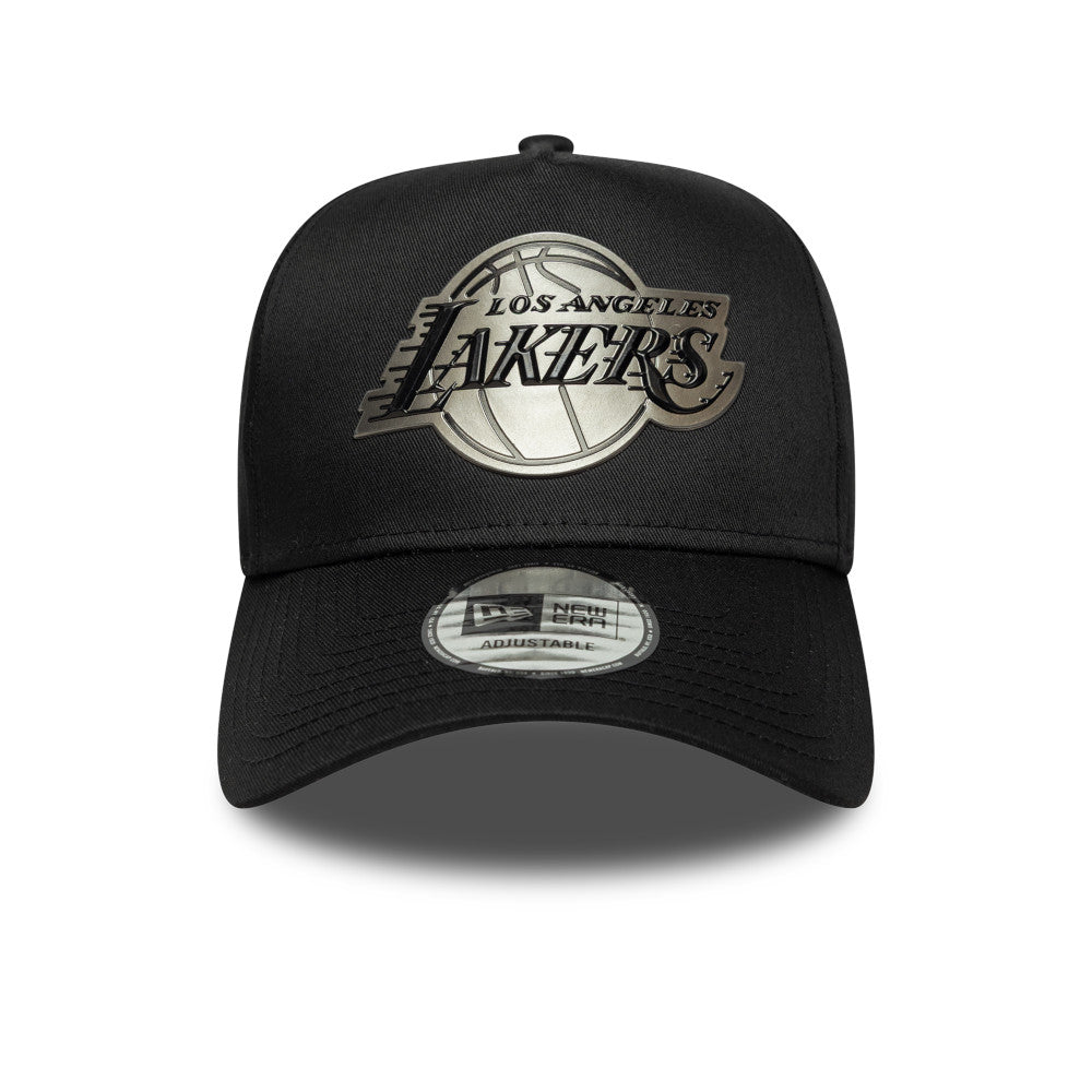 New Era 9FORTY E-Frame Los Angeles Lakers Metallic Black Adjustable Cap