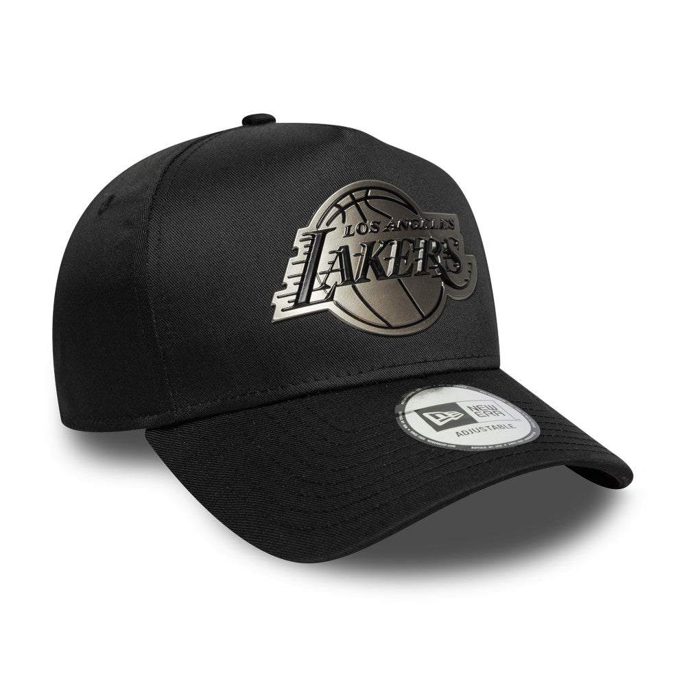 New Era 9FORTY E-Frame Los Angeles Lakers Metallic Black Adjustable Cap