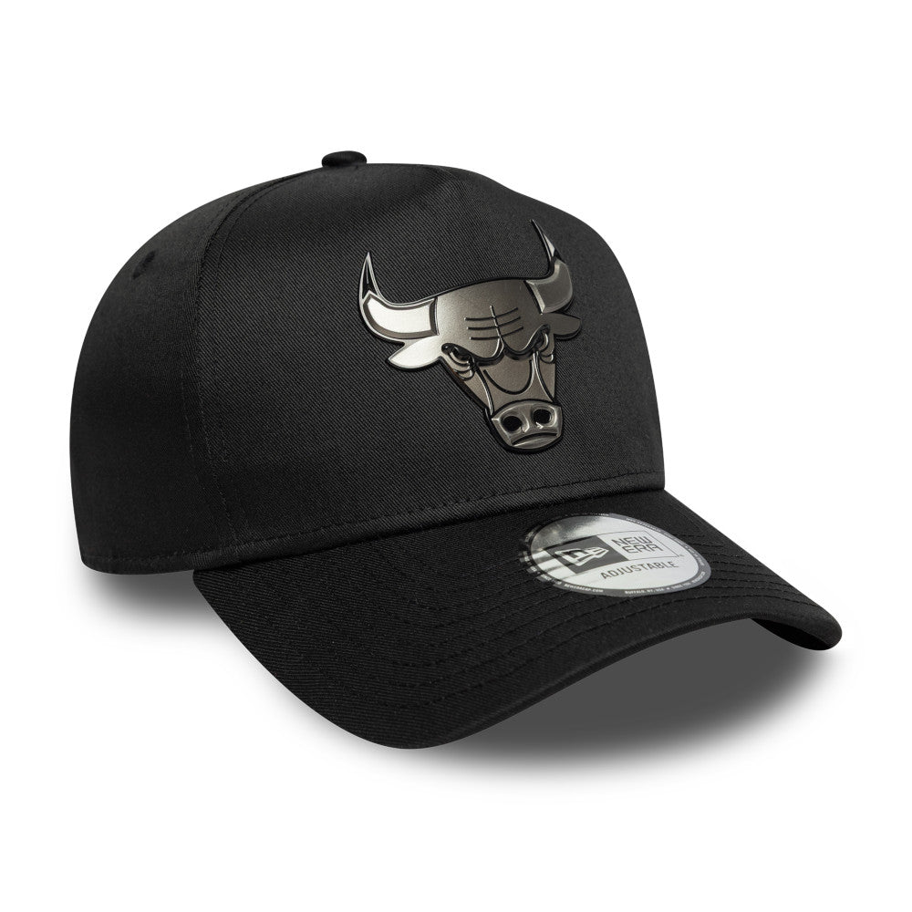 New Era 9FORTY E-Frame Chicago Bulls Metallic Black Adjustable Cap