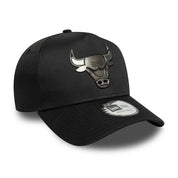 New Era 9FORTY E-Frame Chicago Bulls Metallic Black Adjustable Cap