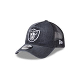 New Era 9FORTY A-Frame Las Vegas Raiders Washed Denim Black Trucker Cap