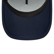 New Era 9FORTY E-Frame Script Logo Oval Foam Patch Navy Trucker Cap