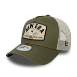 New Era 9FORTY E-Frame NE Summer Patch New Olive Trucker Cap