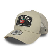 New Era 9FORTY E-Frame NE Summer Patch Stone Trucker Cap