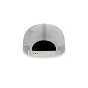 New Era 9FORTY A-Frame Trucker New York Yankees MLB Metal Badge Chrome White Snapback Cap