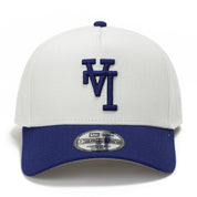 New Era 9FORTY A-Frame Los Angeles Dodgers MLB UPSIDE DOWN Chrome White Snapback Cap