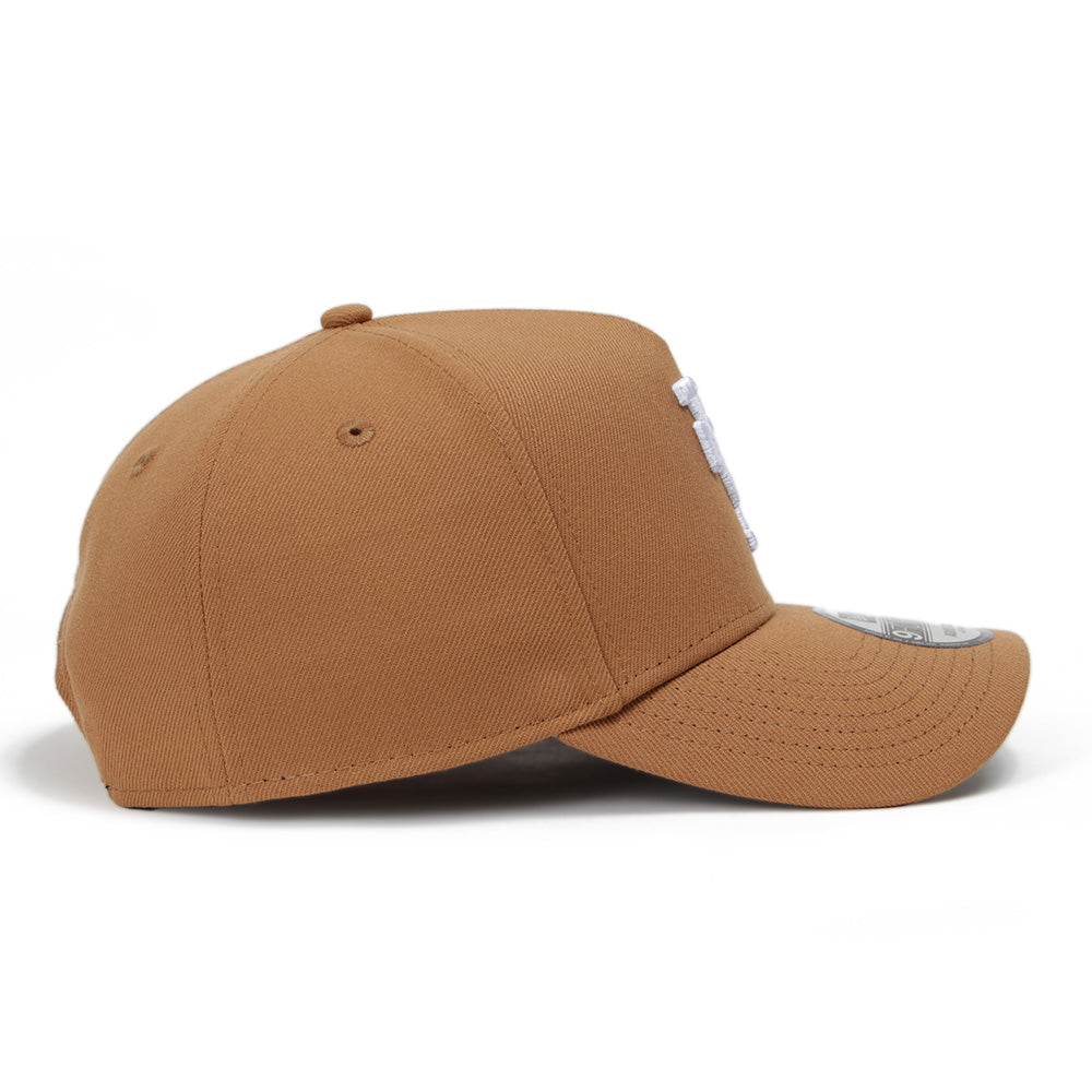 New Era 9FORTY A-Frame Los Angeles Dodgers MLB UPSIDE DOWN Light Bronze Snapback Cap