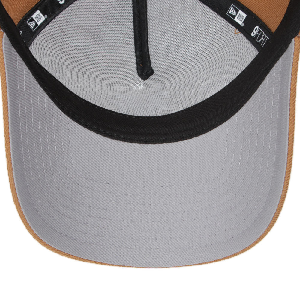 New Era 9FORTY A-Frame Los Angeles Dodgers MLB UPSIDE DOWN Light Bronze Snapback Cap