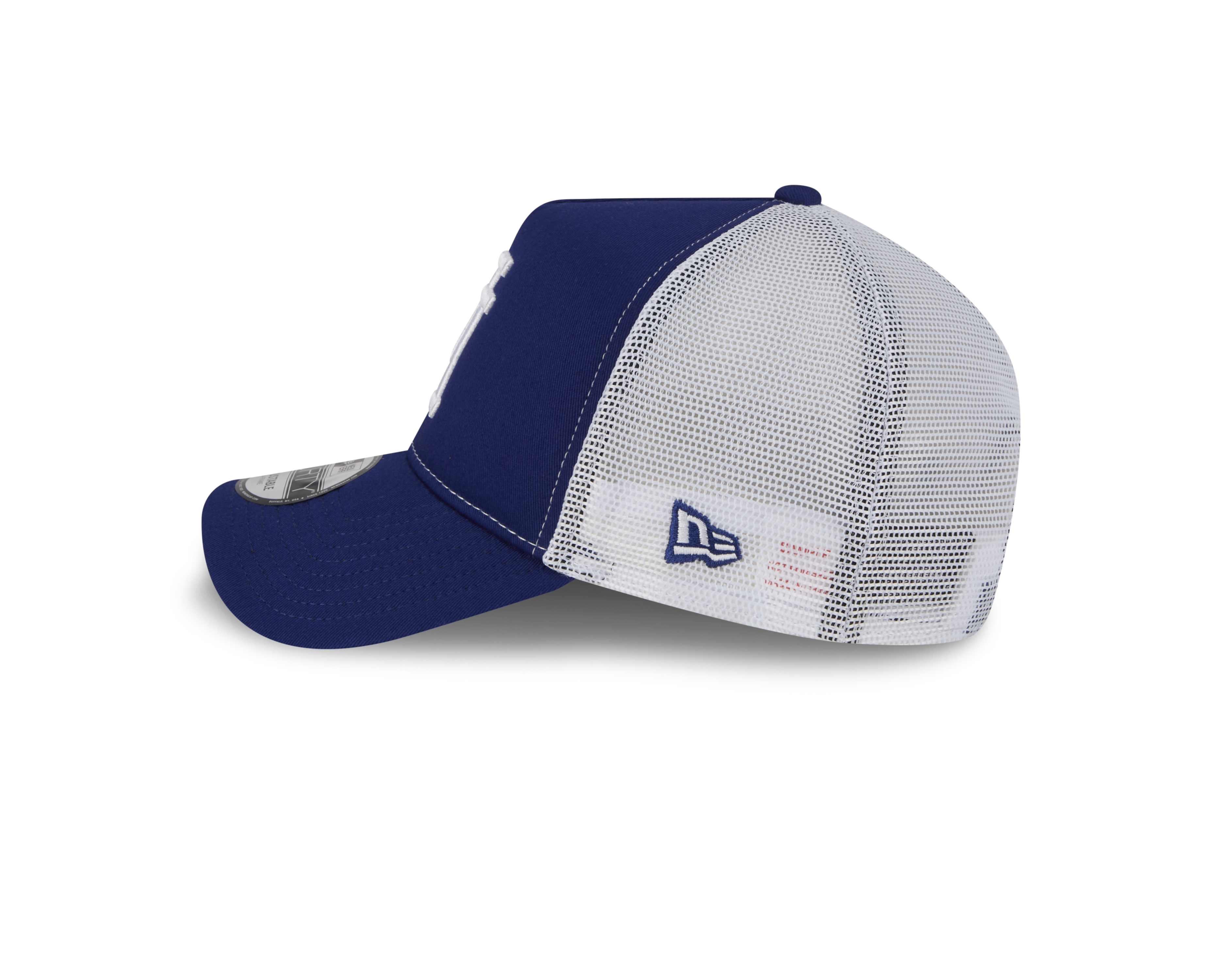 New Era 9FORTY A-Frame Los Angeles Dodgers Upside Down Dark Royal Trucker Cap