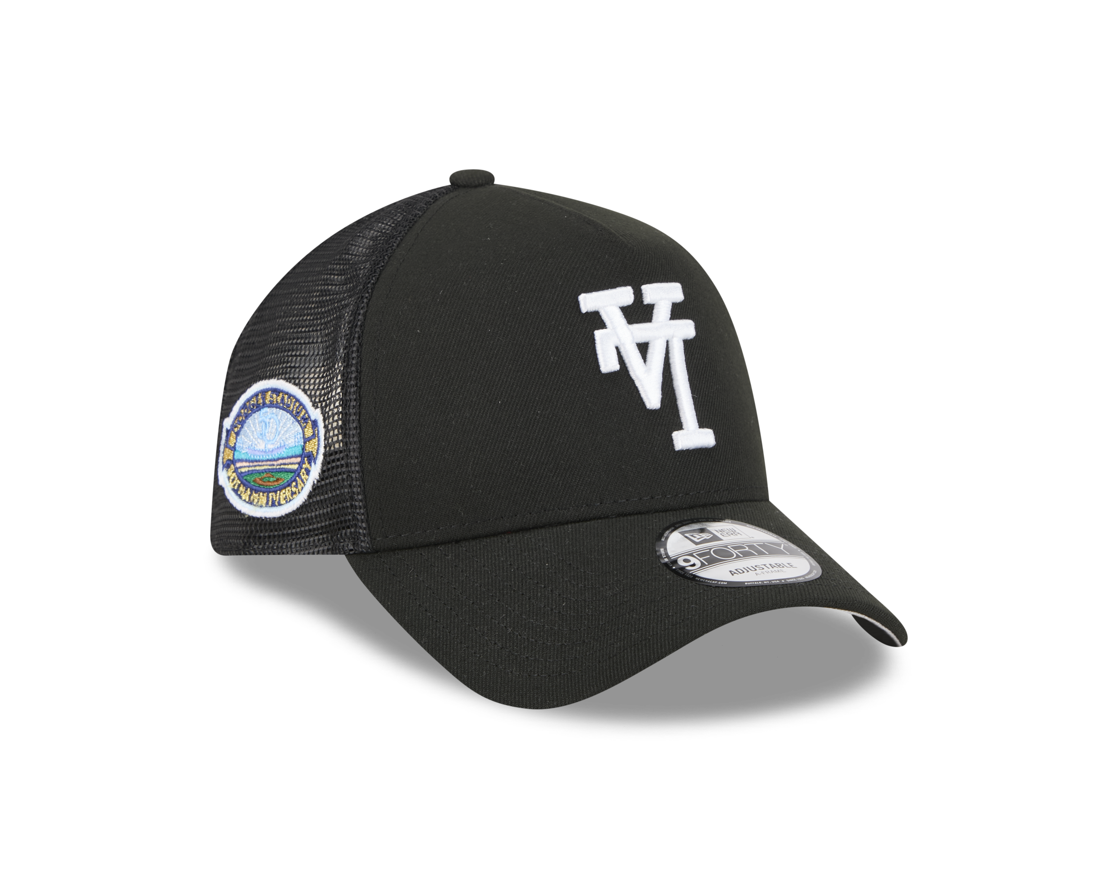 New Era 9FORTY A-Frame Los Angeles Dodgers Upside Down Black Trucker Cap