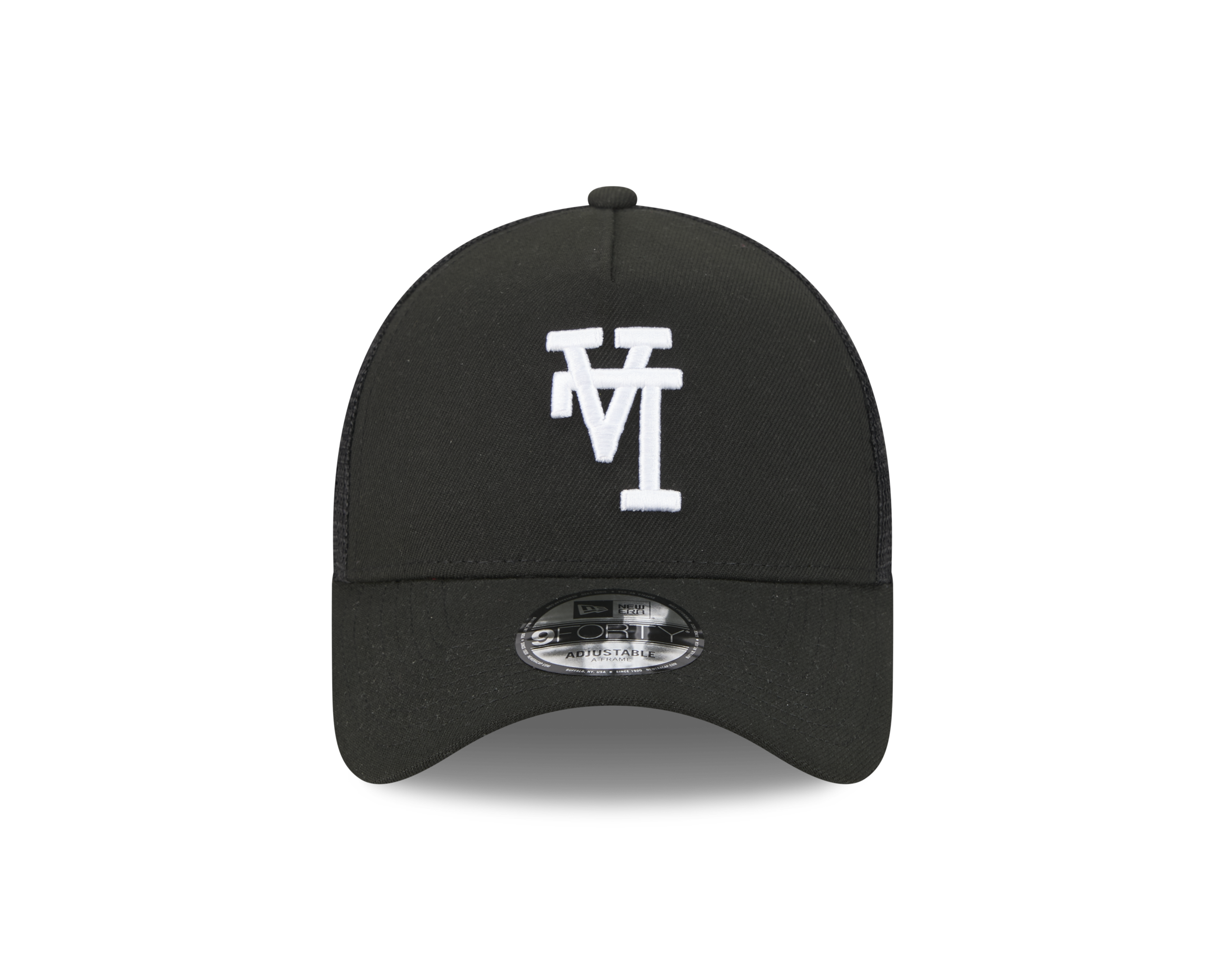 New Era 9FORTY A-Frame Los Angeles Dodgers Upside Down Black Trucker Cap