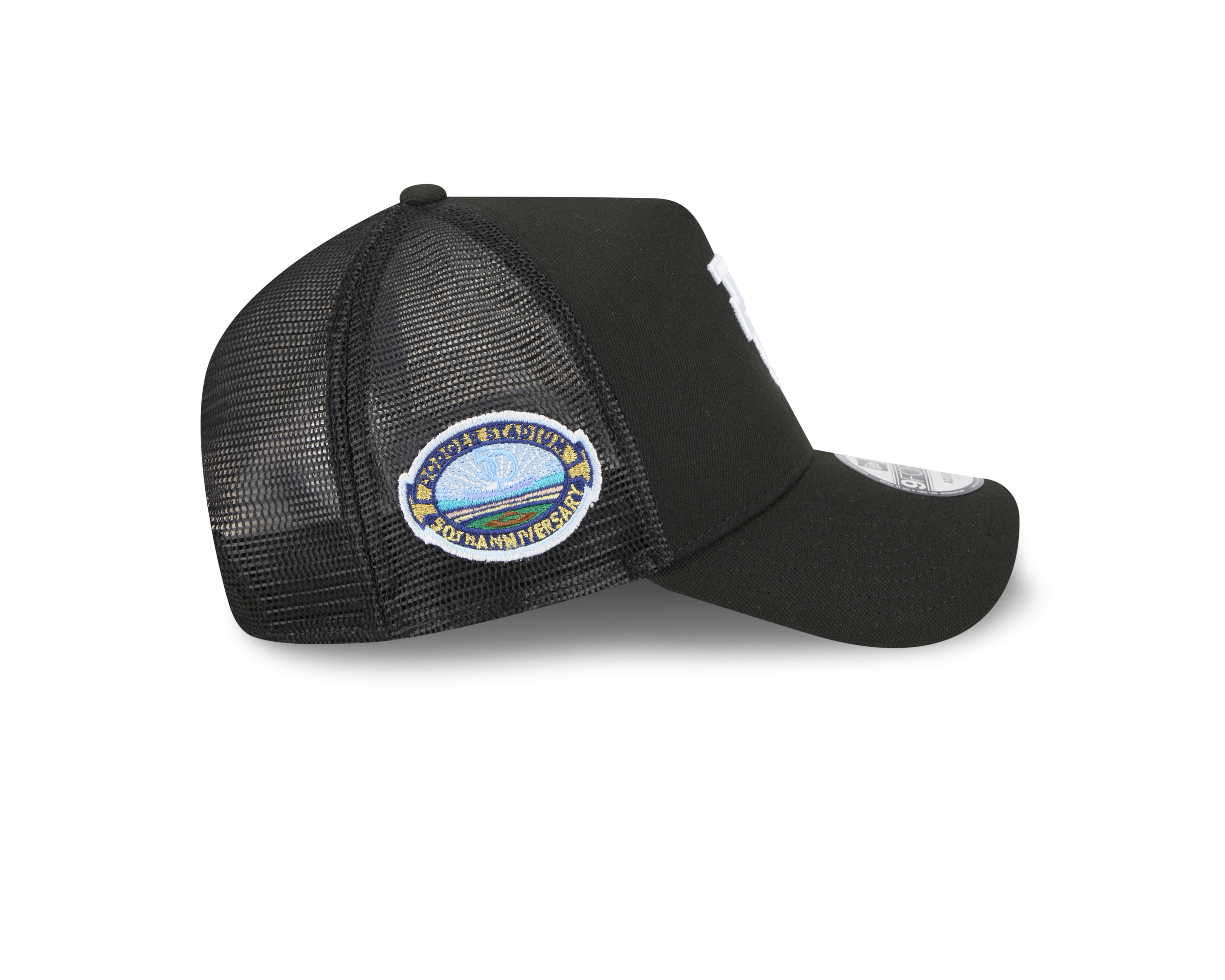 New Era 9FORTY A-Frame Los Angeles Dodgers Upside Down Black Trucker Cap