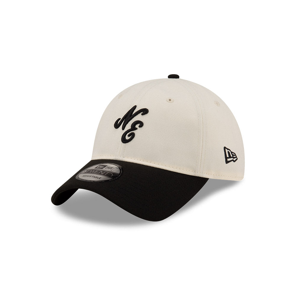 New Era 9TWENTY NE Script Logo Chrome Black Adjustable Cap