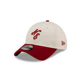 New Era 9TWENTY NE Script Logo Chrome Heather Red Adjustable Cap
