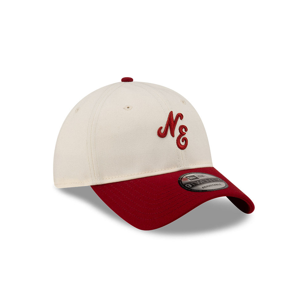 New Era 9TWENTY NE Script Logo Chrome Heather Red Adjustable Cap