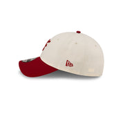 New Era 9TWENTY NE Script Logo Chrome Heather Red Adjustable Cap