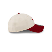 New Era 9TWENTY NE Script Logo Chrome Heather Red Adjustable Cap