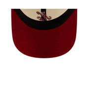 New Era 9TWENTY NE Script Logo Chrome Heather Red Adjustable Cap