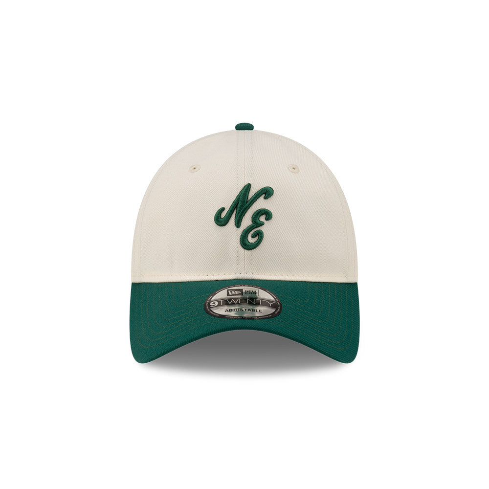 New Era 9TWENTY NE Script Logo Chrome Emerald Adjustable Cap