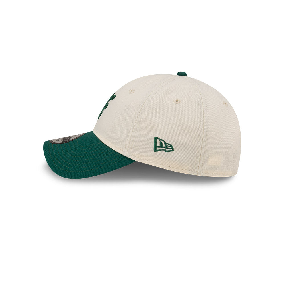 New Era 9TWENTY NE Script Logo Chrome Emerald Adjustable Cap