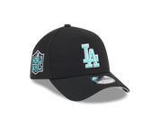 New Era 9FORTY A-Frame Los Angeles Dodgers Black and Seaglass World Series Adjustable Cap
