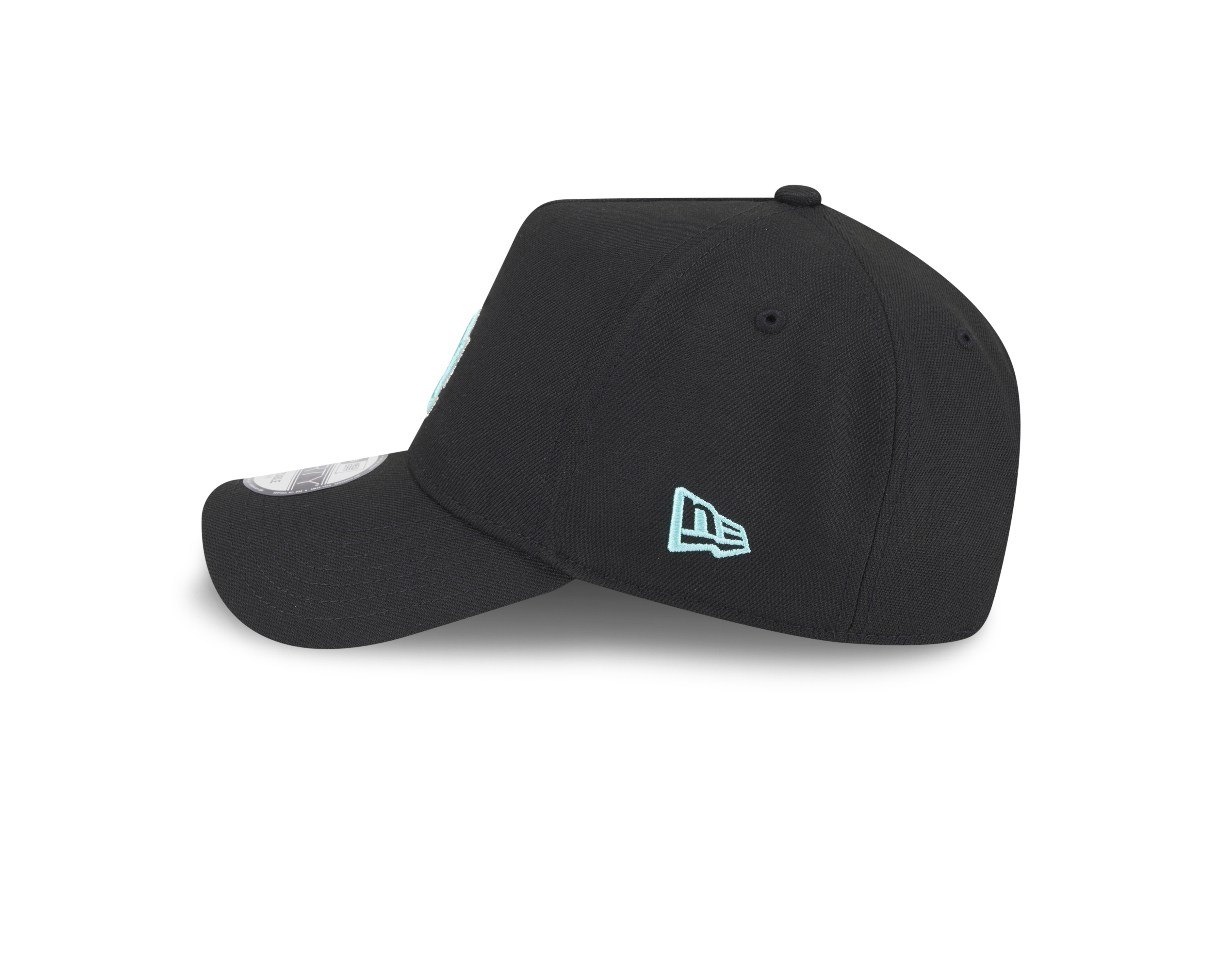 New Era 9FORTY A-Frame Los Angeles Dodgers Black and Seaglass World Series Adjustable Cap
