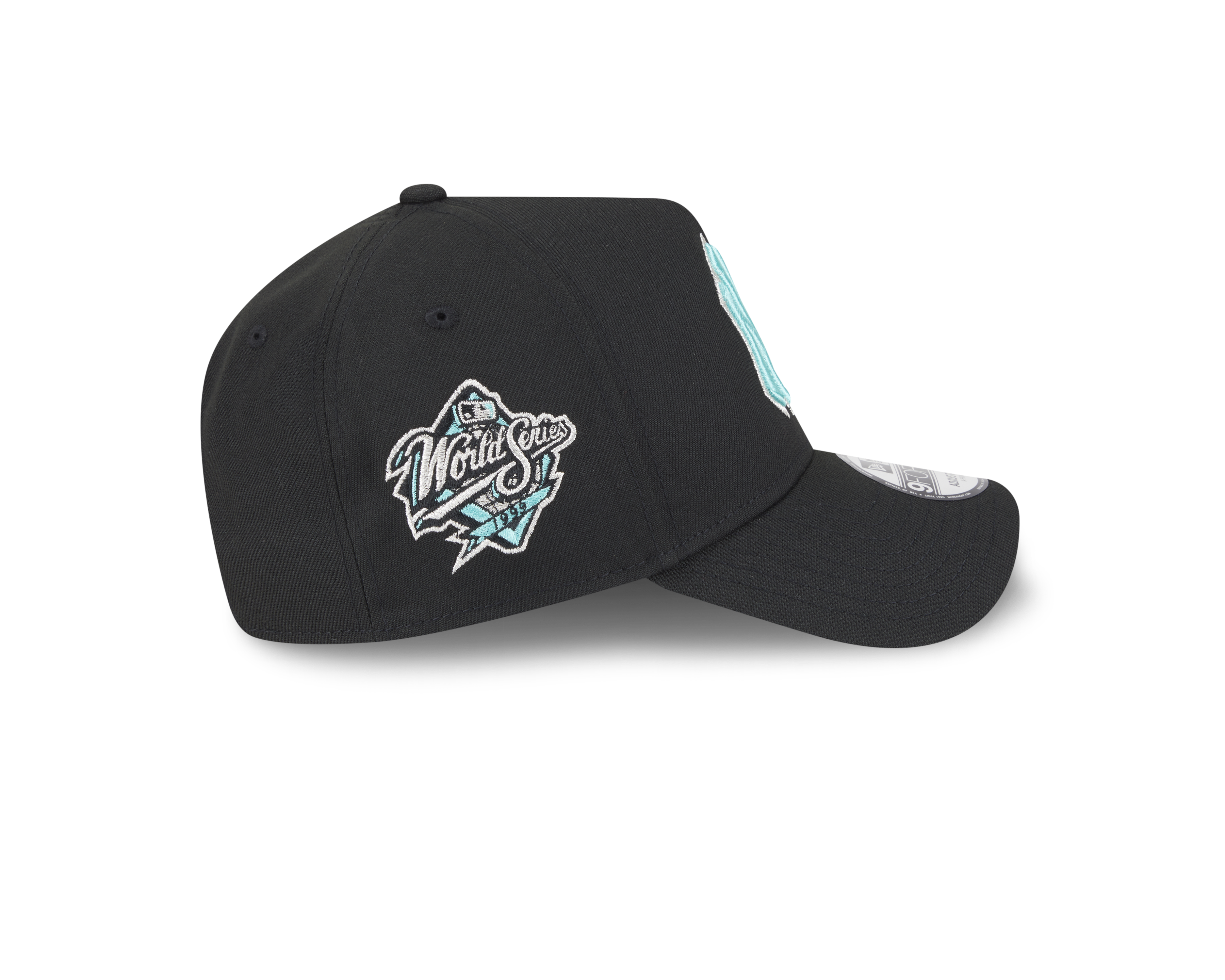 New Era 9FORTY A-Frame New York Yankees Black and Seaglass World Series Adjustable Cap