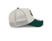 New Era 9FORTY A-Frame Oakland Athletics Upside Down Stone Trucker Cap
