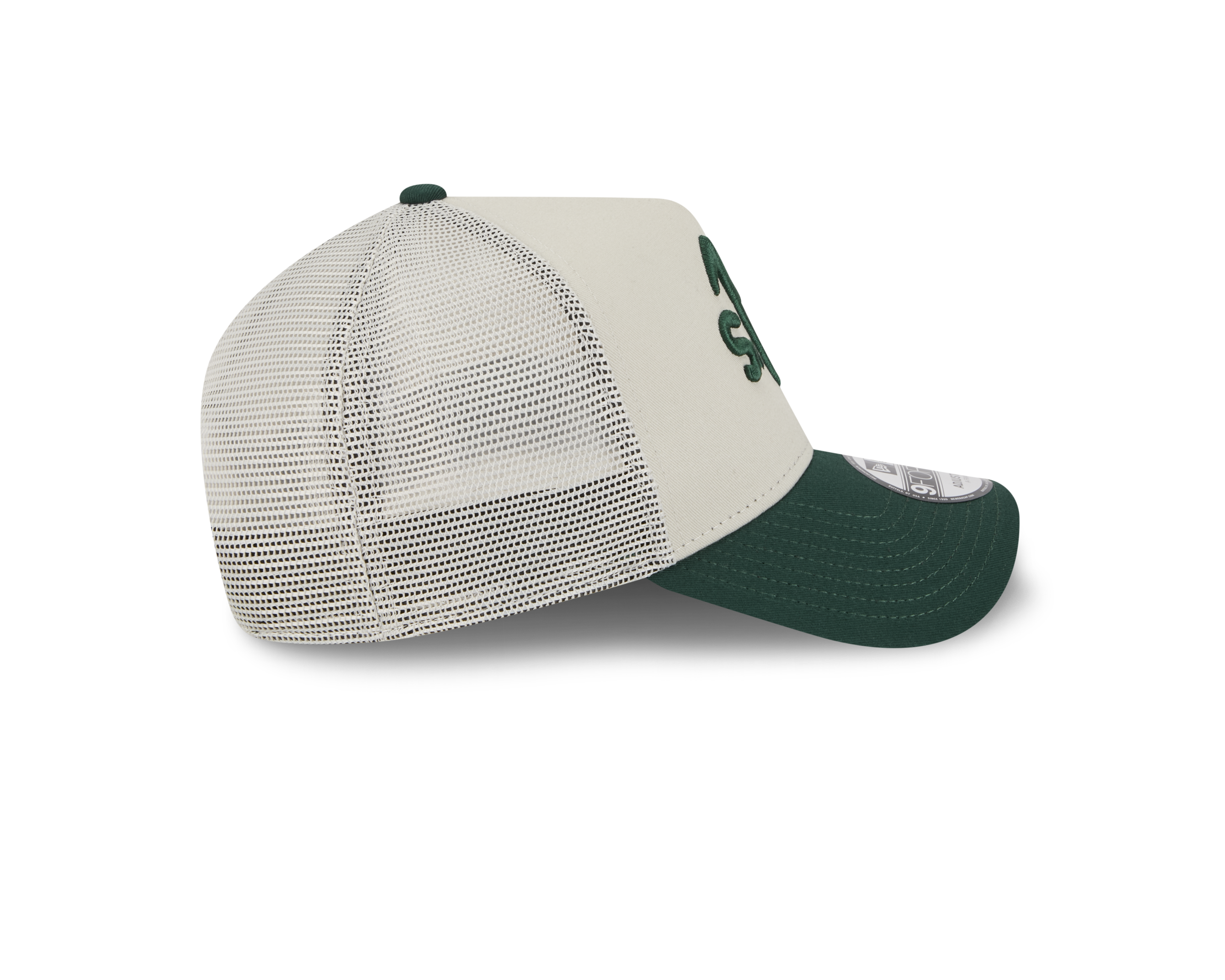 New Era 9FORTY A-Frame Oakland Athletics Upside Down Stone Trucker Cap
