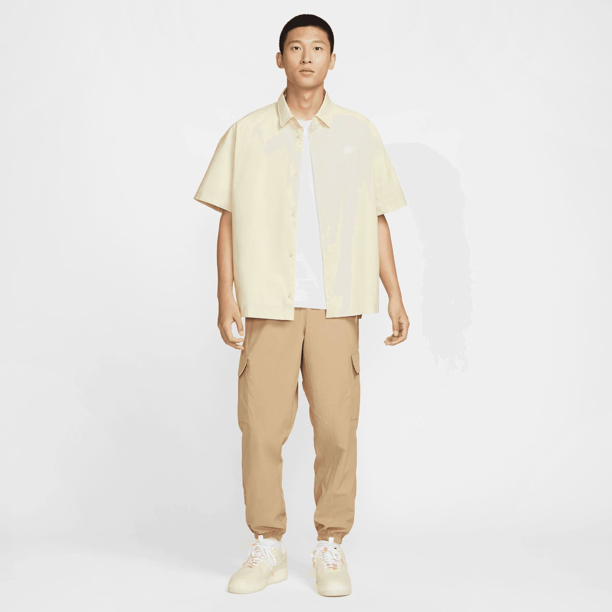 Nike Men's Club Short-Sleeve Button-Down Shirt