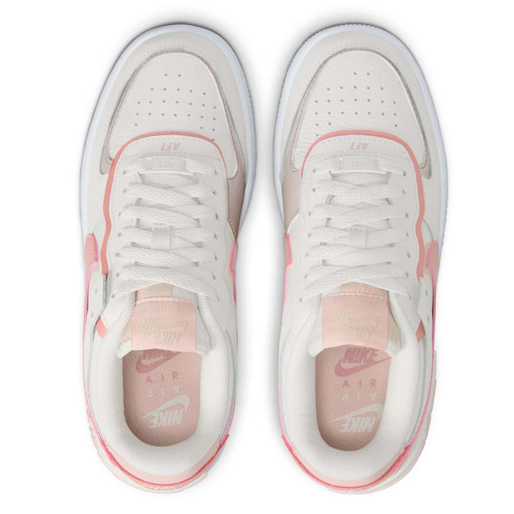 Nike Women's Air Force 1 Shadow Shoes White Pink - urbanAthletics