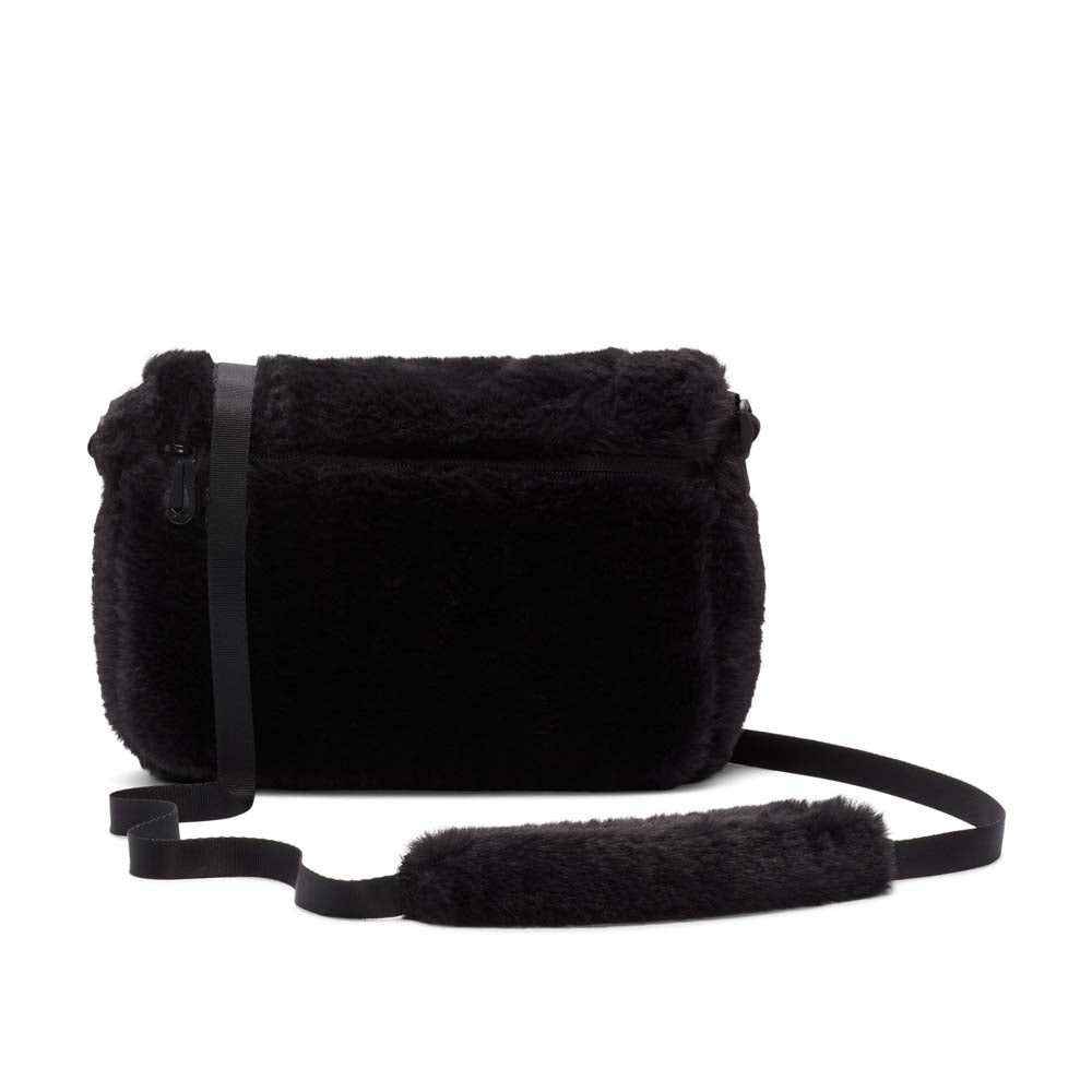 Nike Sportswear Futura 365 Faux Fur Crossbody Bag (1L) Black White ...