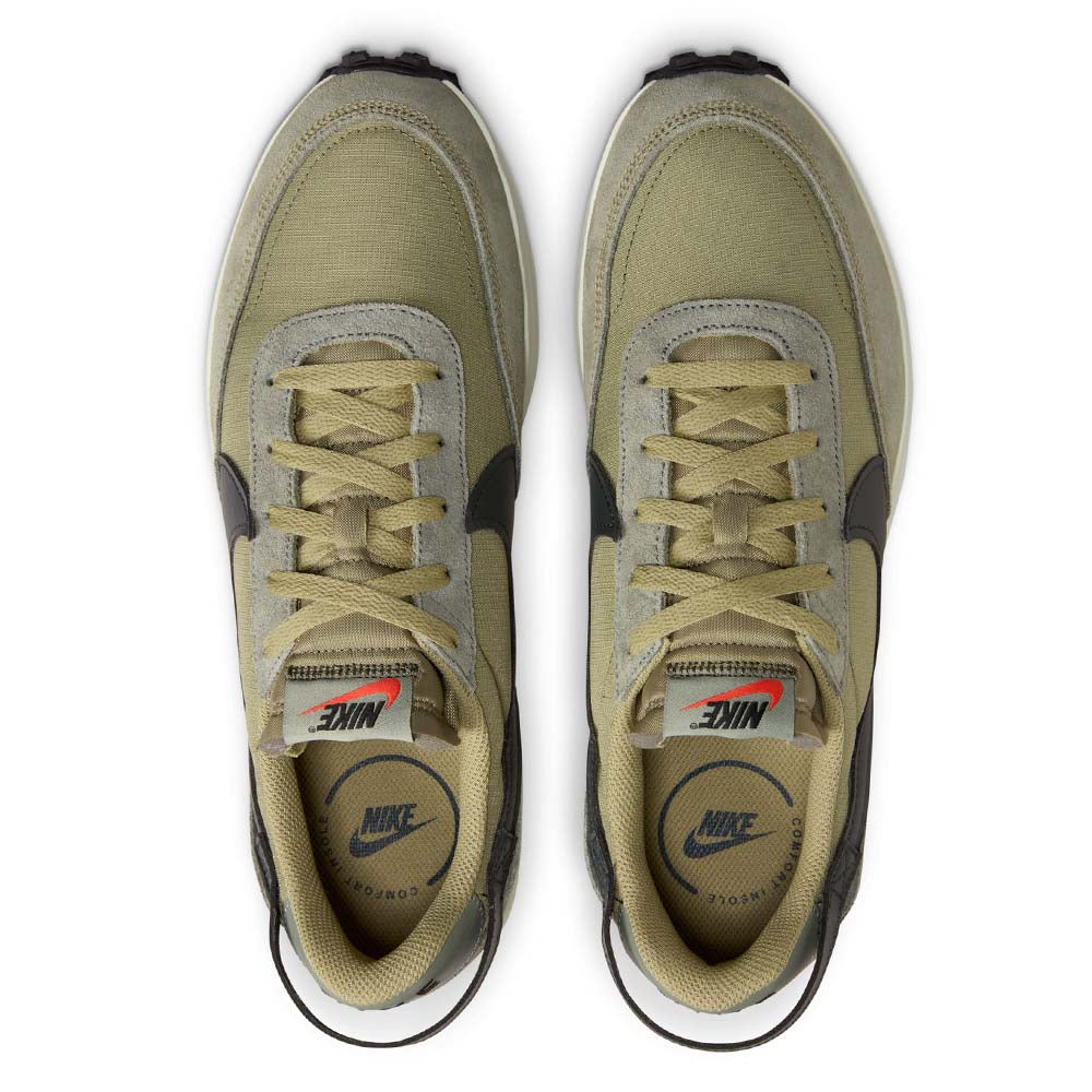 Nike Men's Waffle Debut SE Shoes Olive Green Black Grey - urbanAthletics