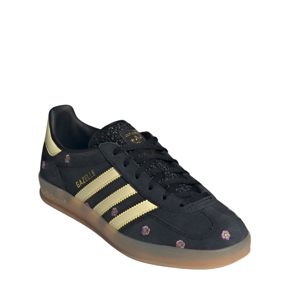 adidas Women s Gazelle Indoor Shoes Core Black Almost Yellow Silver Dawn urbanAthletics