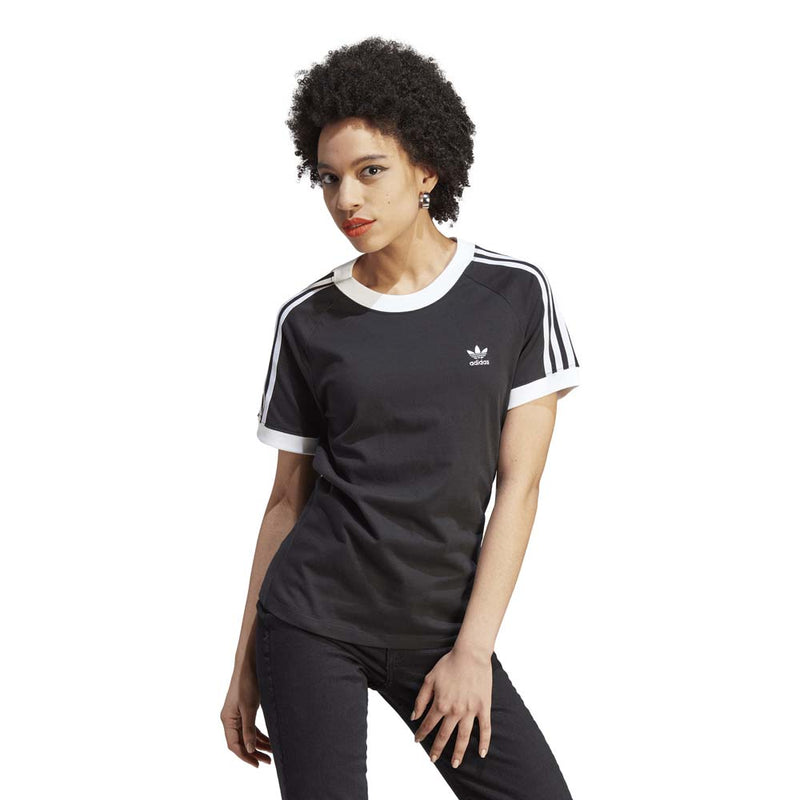 adidas Women's Adicolor Classics Slim 3-Stripes Tee
