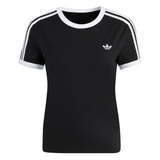adidas Women's 3-Stripes Slim Ringer Tee